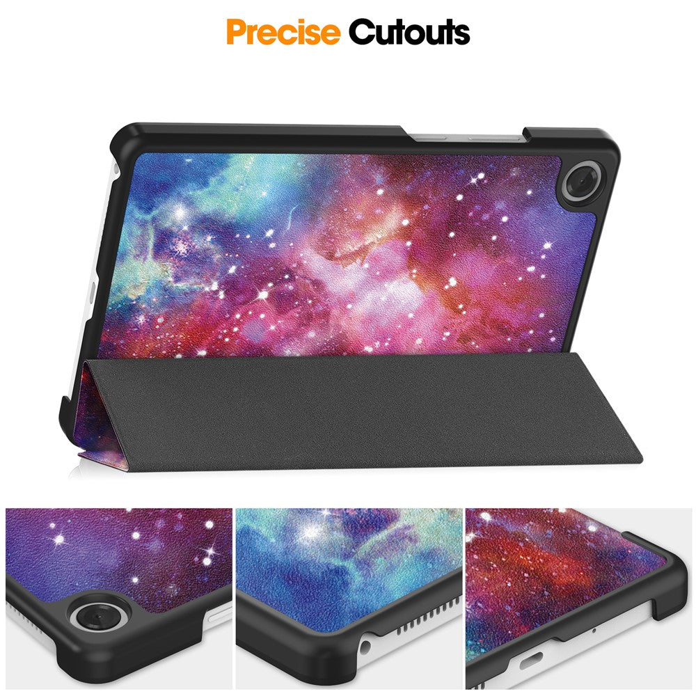 For Lenovo Tab K9  /  Tab One Case Pattern Print Leather Stand Tablet Cover - Galaxy