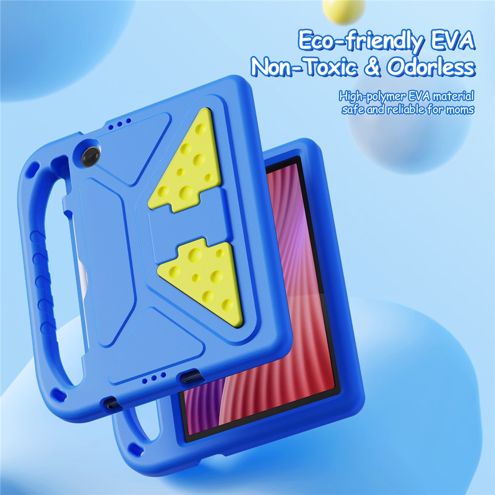 For Lenovo Tab 10.1 (2025) / Lenovo Tab K10 (2nd Gen) Tablet Case with Kickstand DUX DUCIS Puff Series EVA Kids Shockproof Cover - Blue
