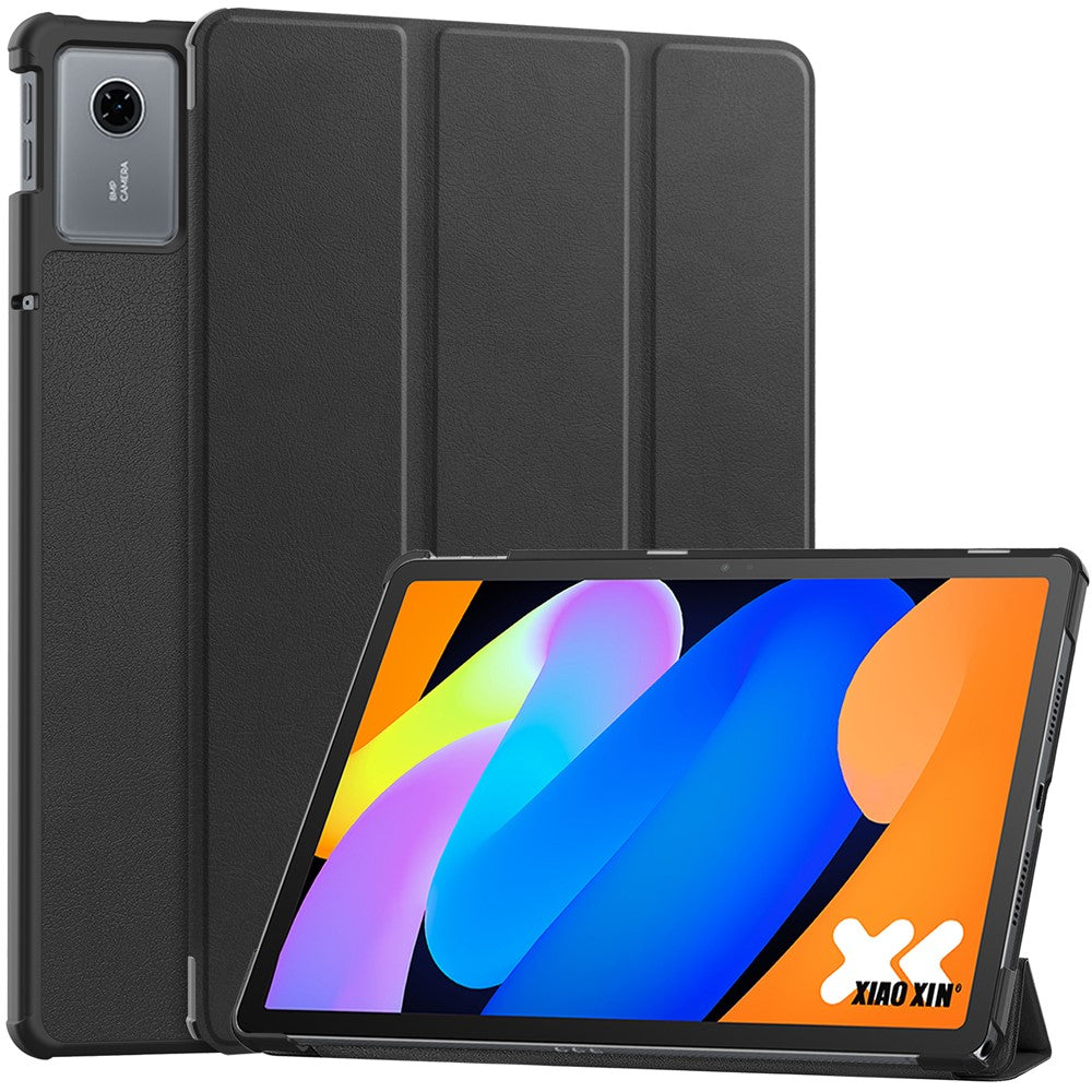 For Lenovo Idea Tab (TB336ZU  /  TB336FU)  /  Xiaoxin Pad 11 2025 Case Anti-Drop Leather Stand Tablet Cover - Black