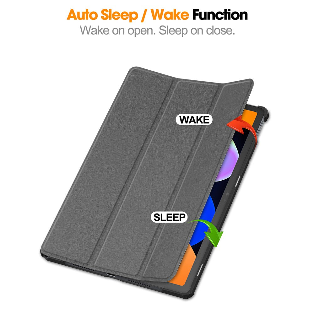 For Lenovo Idea Tab (TB336ZU  /  TB336FU)  /  Xiaoxin Pad 11 2025 Case Anti-Drop Leather Stand Tablet Cover - Grey