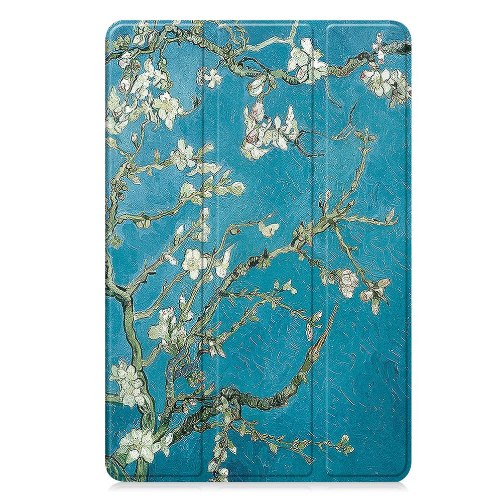 For Lenovo Idea Tab  /  Xiaoxin Pad 11 2025 Case Pattern Print Leather Stand Tablet Cover - Apricot