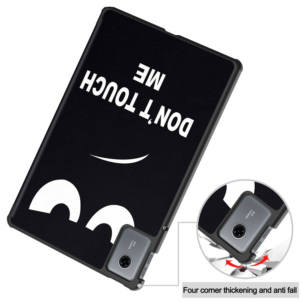For Lenovo Idea Tab  /  Xiaoxin Pad 11 2025 Case Pattern Print Leather Stand Tablet Cover - Don't Touch Me