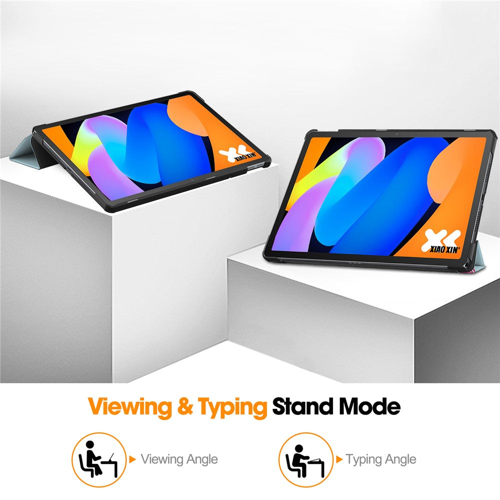 For Lenovo Idea Tab  /  Xiaoxin Pad 11 2025 Case Pattern Print Leather Stand Tablet Cover - Horse