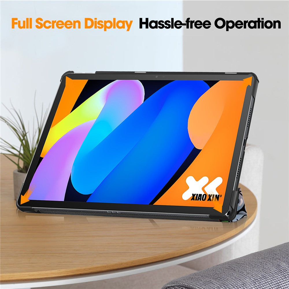 For Lenovo Idea Tab  /  Xiaoxin Pad 11 2025 Case Pattern Print Leather Stand Tablet Cover - Graffiti