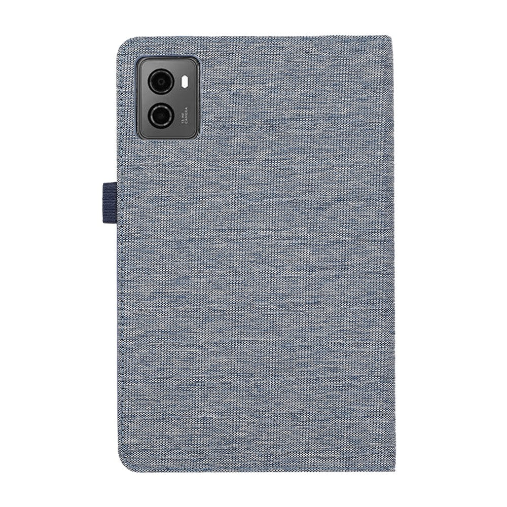 For Lenovo Legion Y700 Gen 4 Case with Stand Card Holder Cloth Texture Leather Tablet Cover - Blue