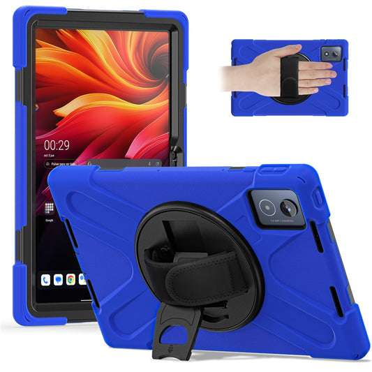 For Lenovo Tab K11 Plus / Zhaoyang K11 B352FU, TB230XC Case Kickstand PC + Silicone Tablet Cover - Blue