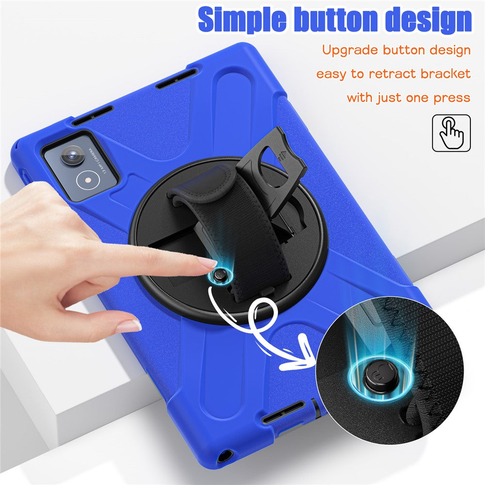 For Lenovo Tab K11 Plus / Zhaoyang K11 B352FU, TB230XC Case Kickstand PC + Silicone Tablet Cover - Blue
