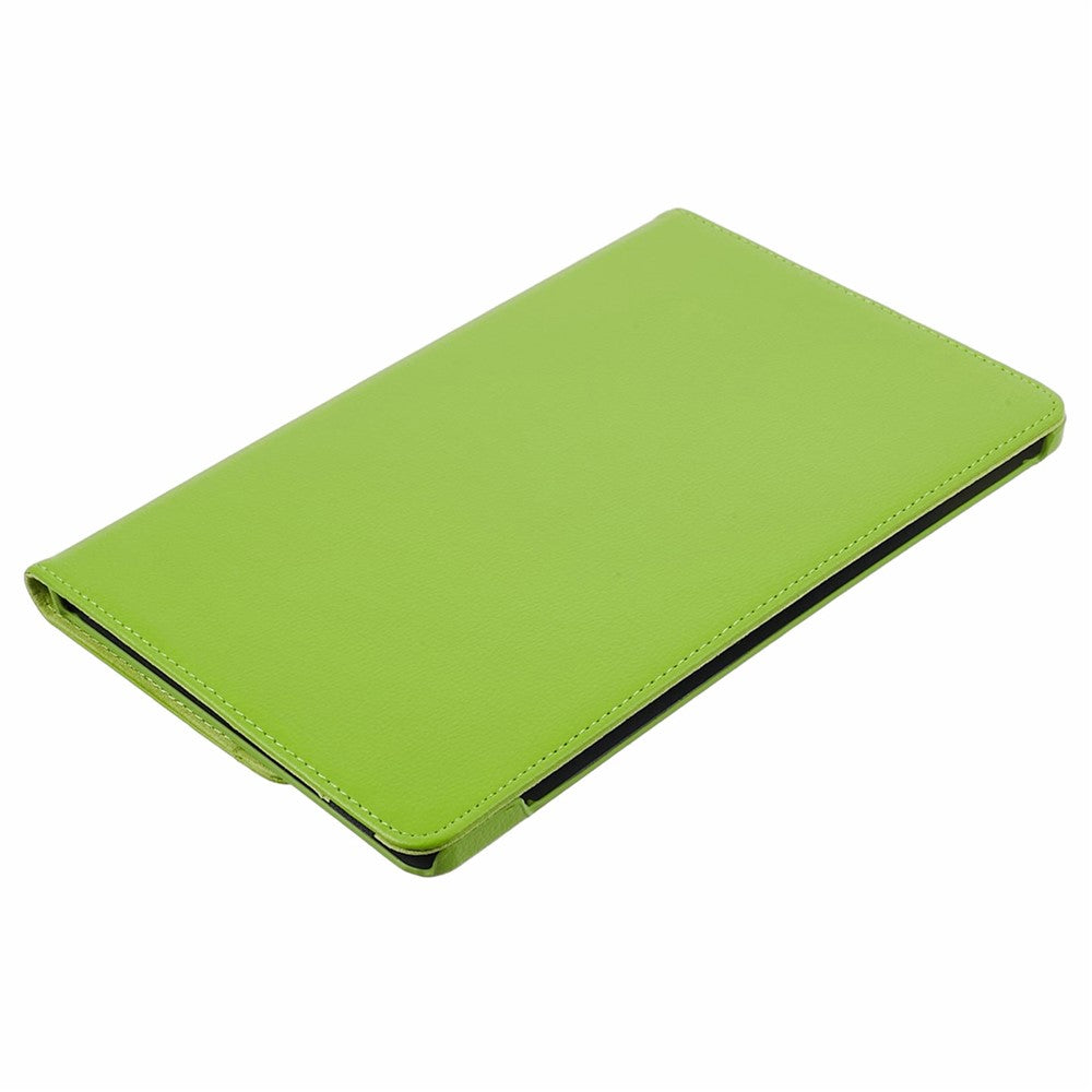 For Lenovo Idea Tab TB336ZU, TB336FU / Xiaoxin Pad 11 2025 Case Rotating Stand PU Leather + PC Tablet Cover with Elastic Band - Green