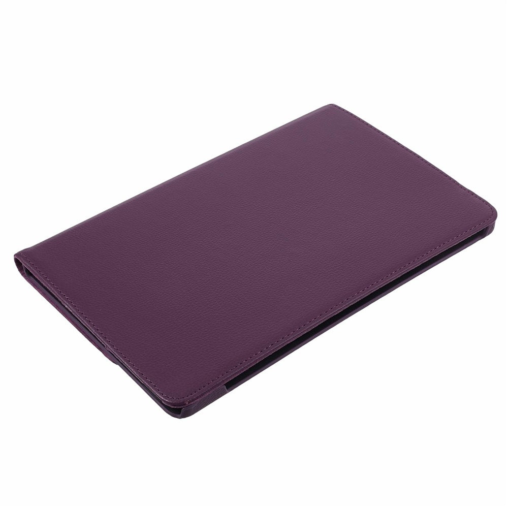 For Lenovo Idea Tab TB336ZU, TB336FU / Xiaoxin Pad 11 2025 Case Rotating Stand PU Leather + PC Tablet Cover with Elastic Band - Purple