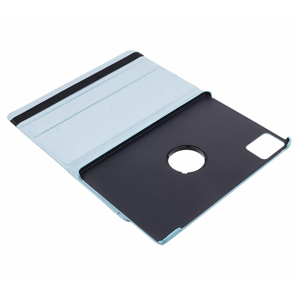 For Lenovo Idea Tab TB336ZU, TB336FU / Xiaoxin Pad 11 2025 Case Rotating Stand PU Leather + PC Tablet Cover with Elastic Band - Baby Blue