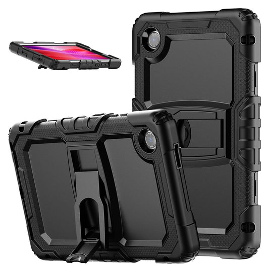 For Lenovo Tab K9 Case Kickstand PC + Silicone Shockproof Tablet Cover - Black