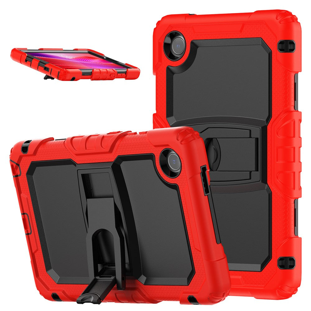 For Lenovo Tab K9 Case Kickstand PC + Silicone Shockproof Tablet Cover - Red