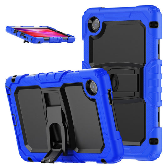 For Lenovo Tab K9 Case Kickstand PC + Silicone Shockproof Tablet Cover - Dark Blue