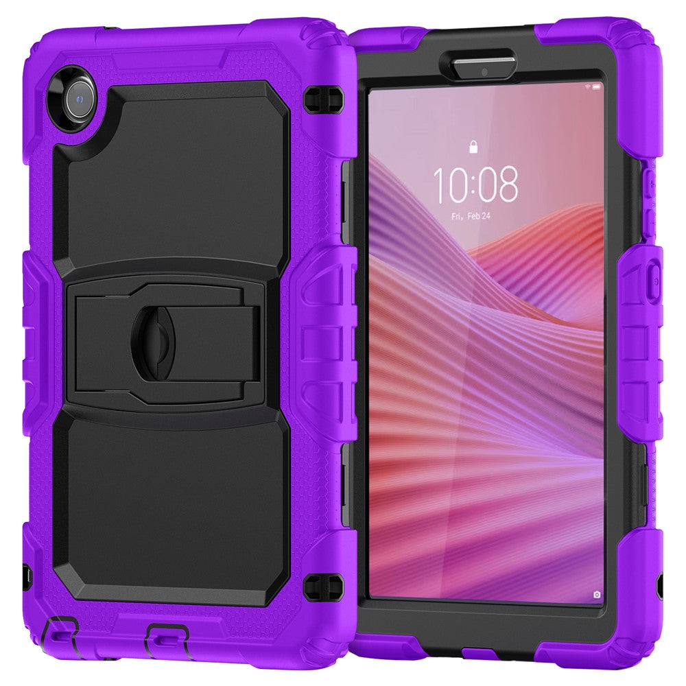 For Lenovo Tab K9 Case Kickstand PC + Silicone Shockproof Tablet Cover - Purple
