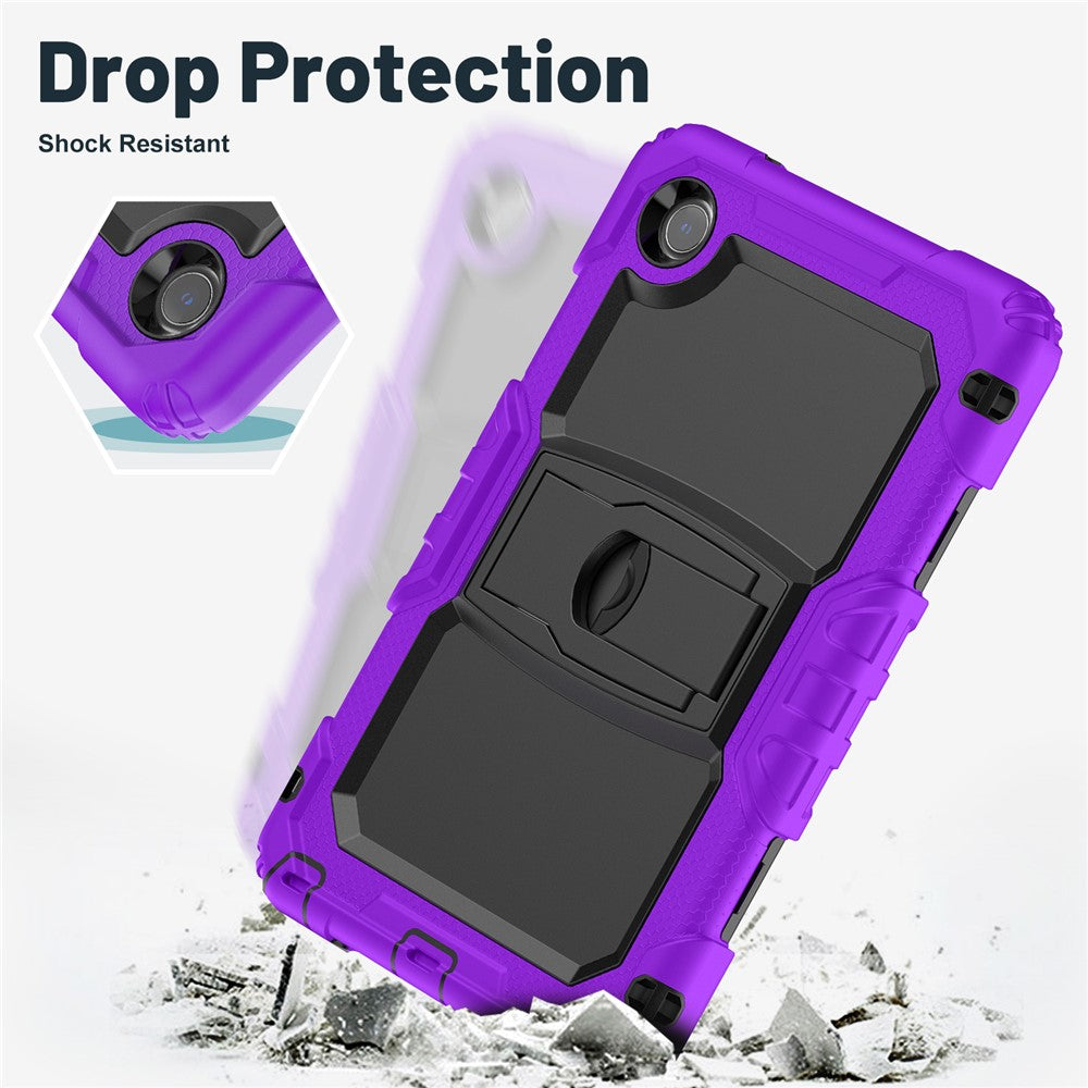 For Lenovo Tab K9 Case Kickstand PC + Silicone Shockproof Tablet Cover - Purple