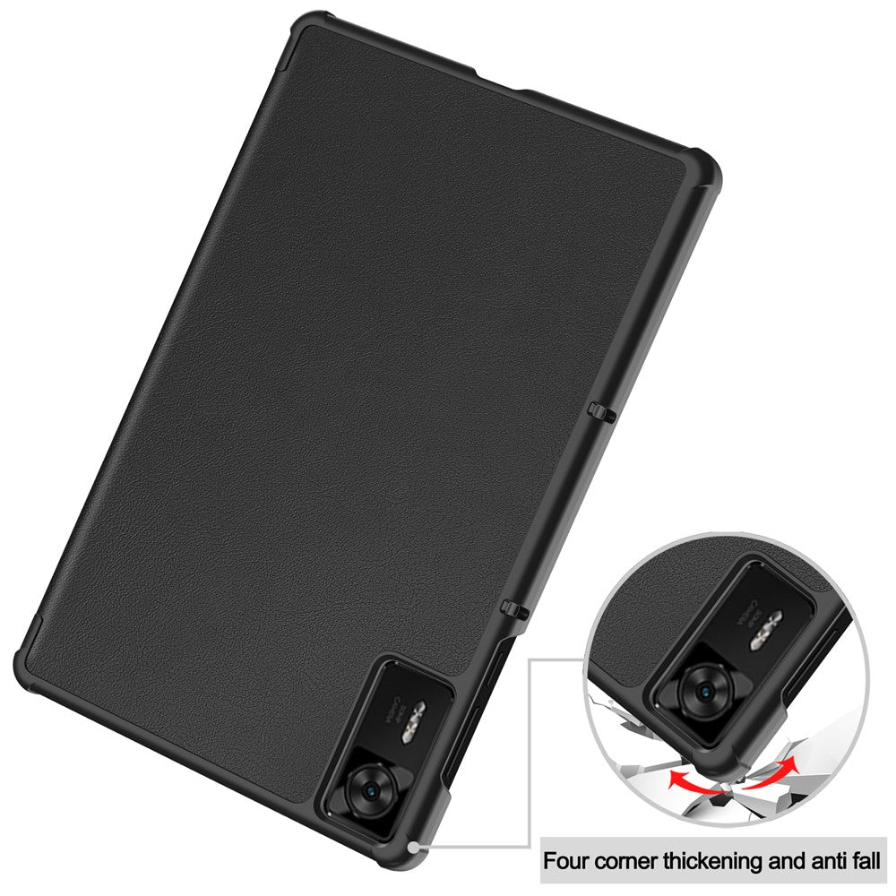 For Lenovo Legion Y700 Gen 4 Case Anti-Drop Leather Stand Tablet Cover - Black