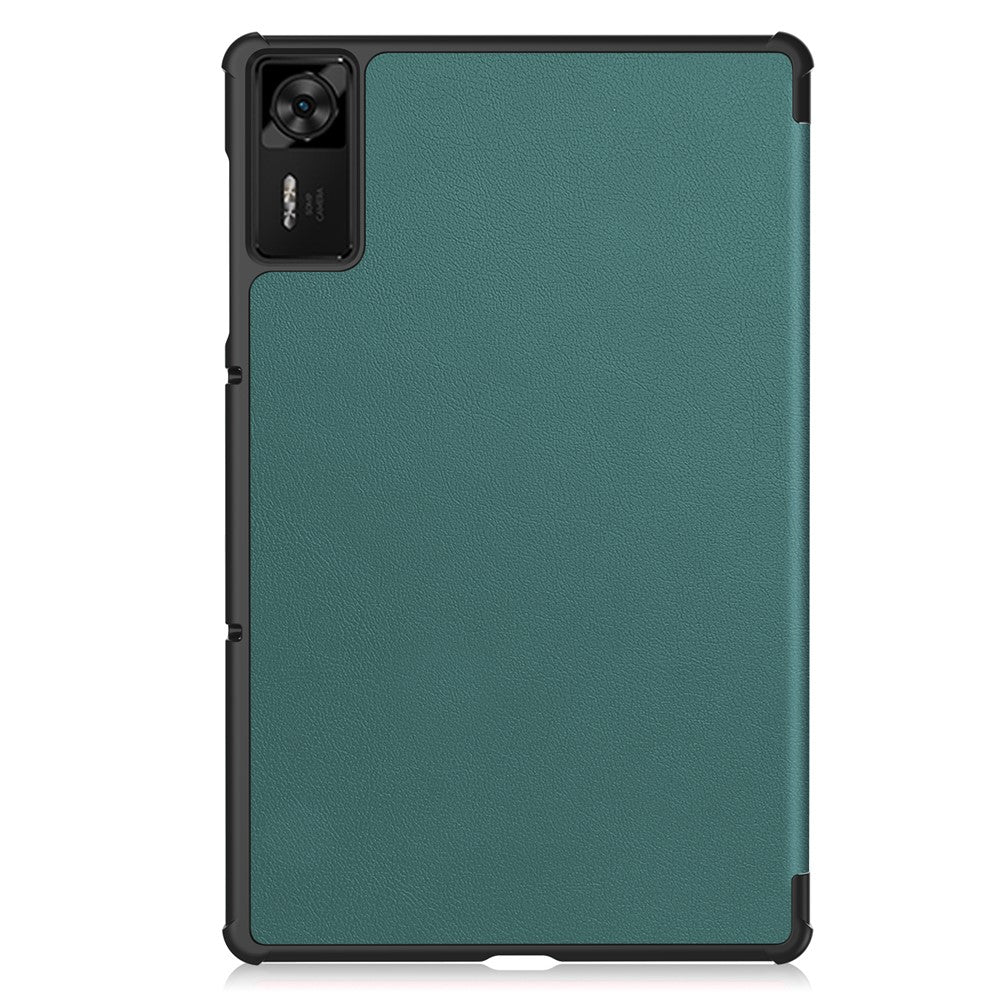 For Lenovo Legion Y700 Gen 4 Case Anti-Drop Leather Stand Tablet Cover - Blackish Green