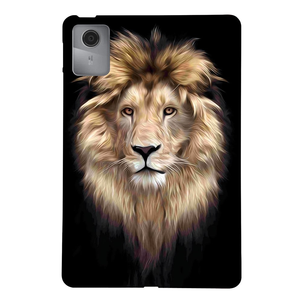 For Lenovo Idea Tab (TB336ZU / TB336FU)  /  Xiaoxin Pad 11 2025 TPU Case Pattern Printing Slim Tablet Protective Cover - Lion