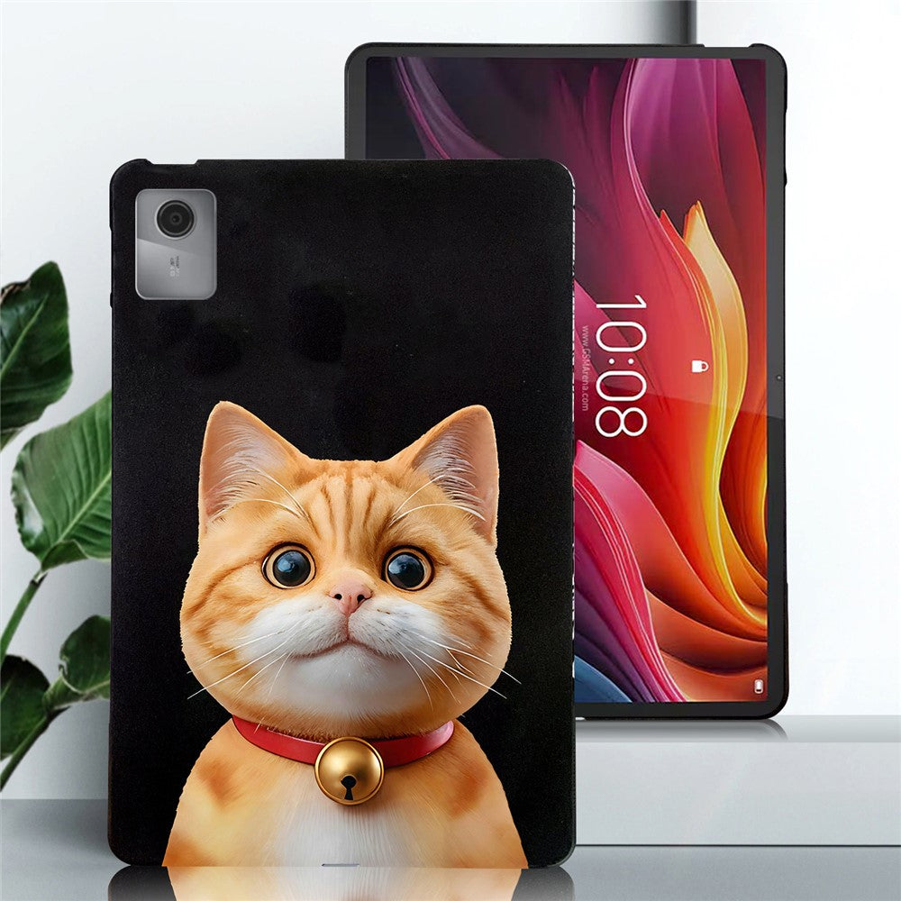 For Lenovo Idea Tab (TB336ZU / TB336FU)  /  Xiaoxin Pad 11 2025 Case Pattern Printing Slim TPU Tablet Protective Cover - Shorthair Cat