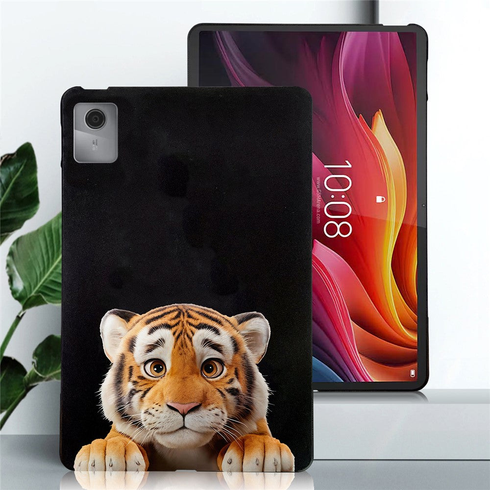 For Lenovo Idea Tab (TB336ZU / TB336FU)  /  Xiaoxin Pad 11 2025 Case Pattern Printing Slim TPU Tablet Protective Cover - Little Tiger
