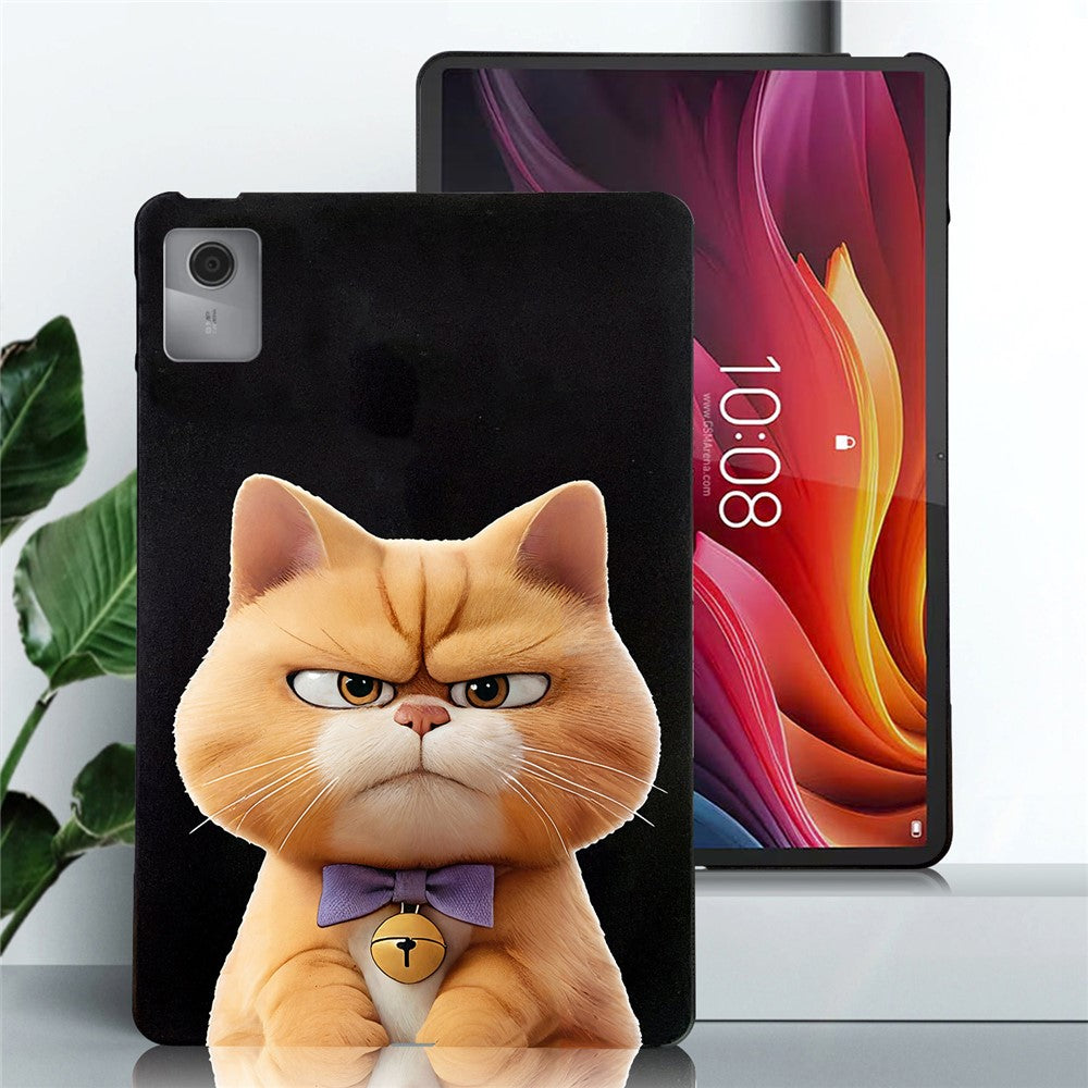 For Lenovo Idea Tab (TB336ZU / TB336FU)  /  Xiaoxin Pad 11 2025 Case Pattern Printing Slim TPU Tablet Protective Cover - Garfield Cat