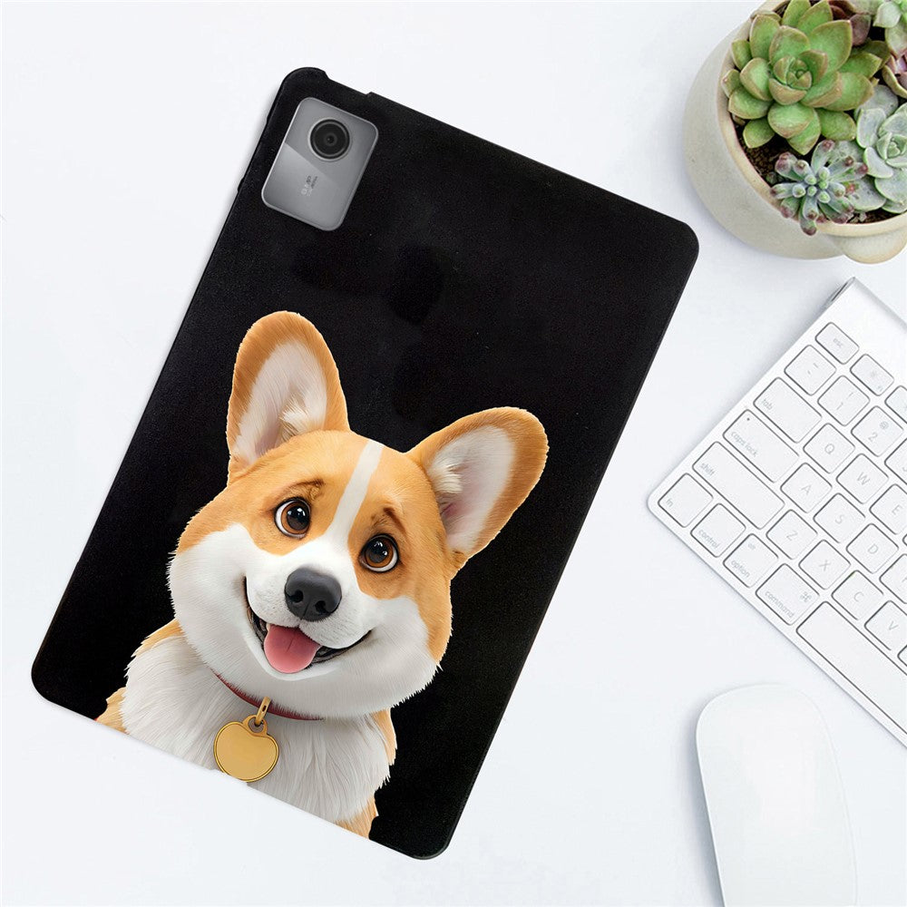 For Lenovo Idea Tab (TB336ZU / TB336FU)  /  Xiaoxin Pad 11 2025 Case Pattern Printing Slim TPU Tablet Protective Cover - Corgi