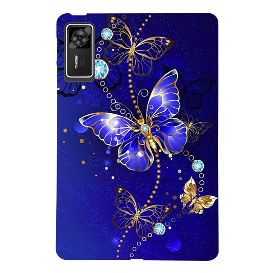 For Lenovo Legion Y700 Gen 4 TPU Case Pattern Printing Slim Tablet Protective Cover - Blue Butterfly