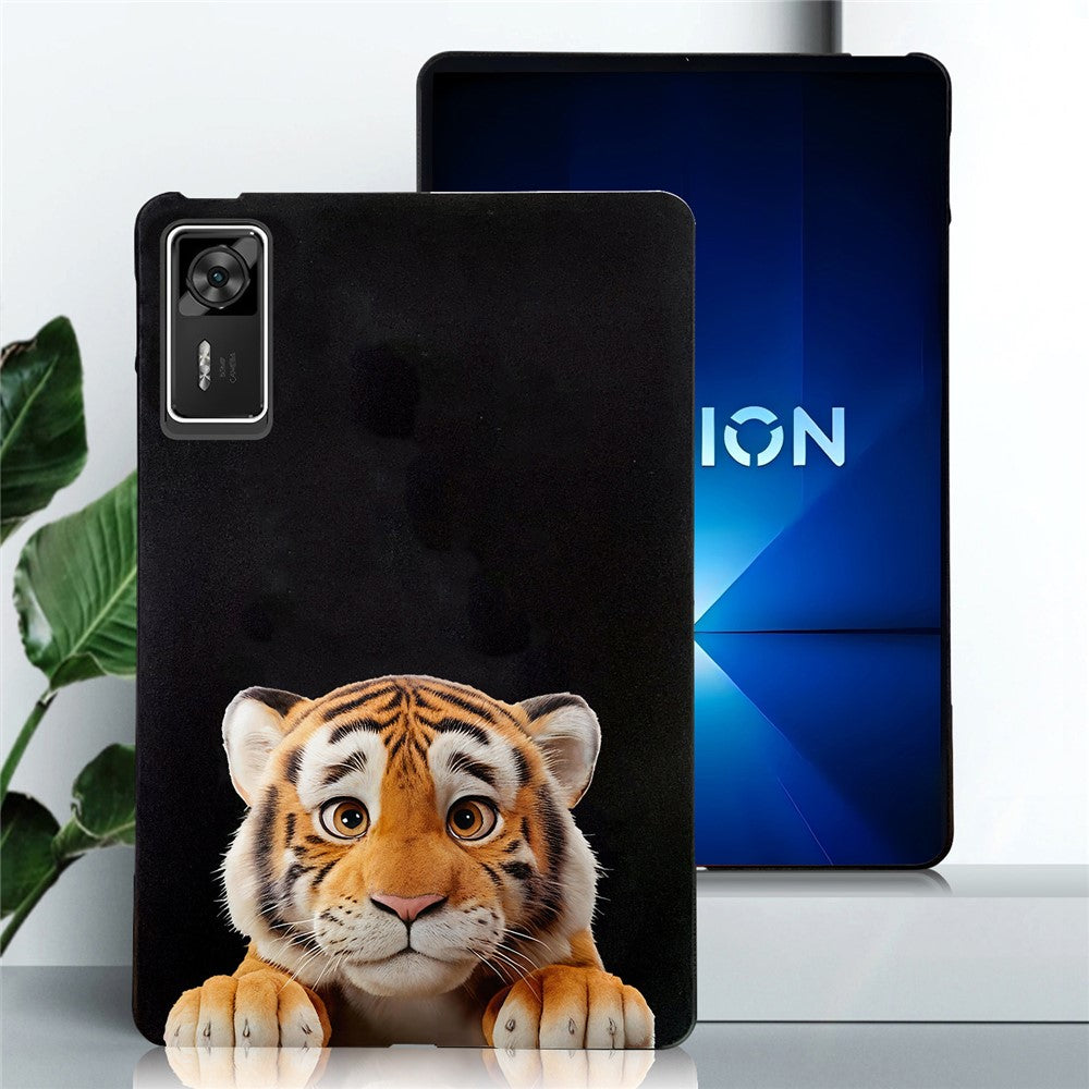 For Lenovo Legion Y700 Gen 4 Case Pattern Printing Slim TPU Tablet Protective Cover - Little Tiger