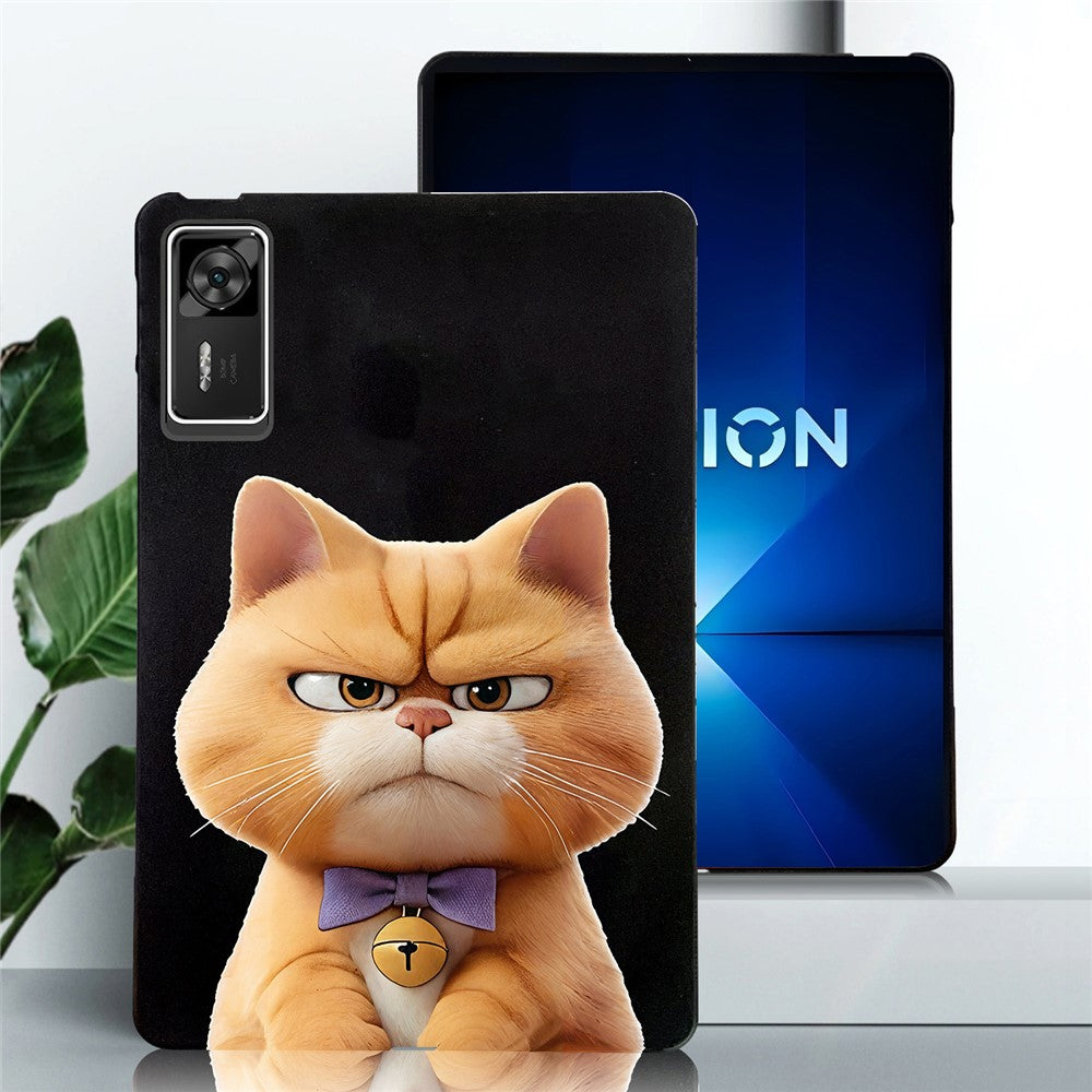 For Lenovo Legion Y700 Gen 4 Case Pattern Printing Slim TPU Tablet Protective Cover - Garfield Cat