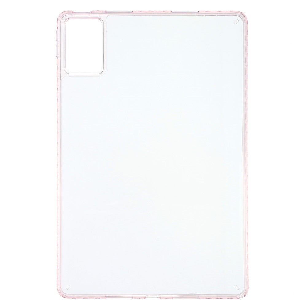 For Lenovo Xiaoxin Pad 11 2025 / Idea Tab Case Flexible TPU + Acrylic Tablet Shockproof Protective Cover - Pink