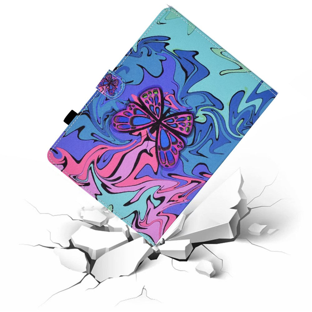 For Lenovo Xiaoxin Pad 11 2025 Case Pattern Printing Leather Tablet Cover with Card Holder - Butterfly