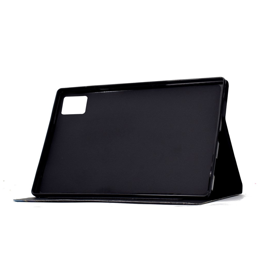 For Lenovo Xiaoxin Pad 11 2025 Case Card Holder Pattern Print Leather Cover - Petal