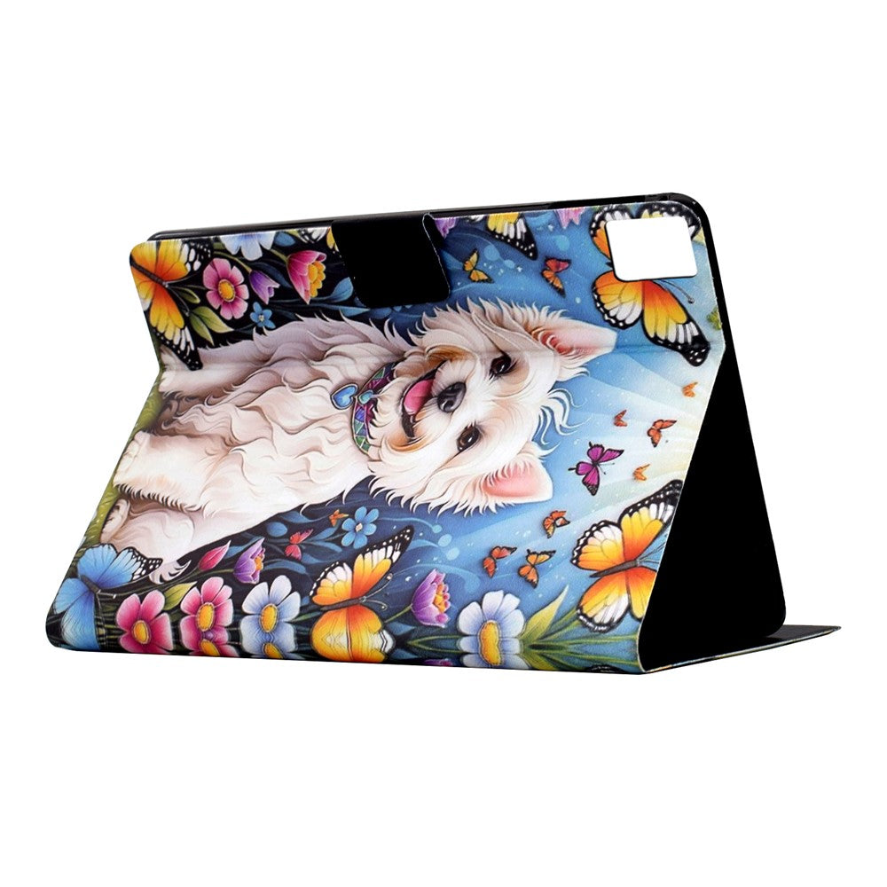 For Lenovo Xiaoxin Pad 11 2025 Case Card Holder Pattern Print Leather Cover - Dog