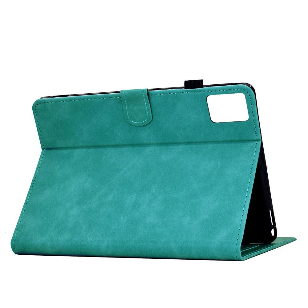 For Lenovo Xiaoxin Pad 11 2025 Case Mandala Imprinted Leather Tablet Cover with Card Slots - Baby Blue