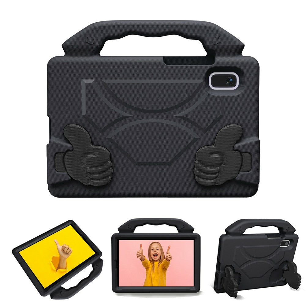 For Lenovo Tab M9 Case Ultra-Soft EVA Thumb Kickstand Tablet Cover - Black