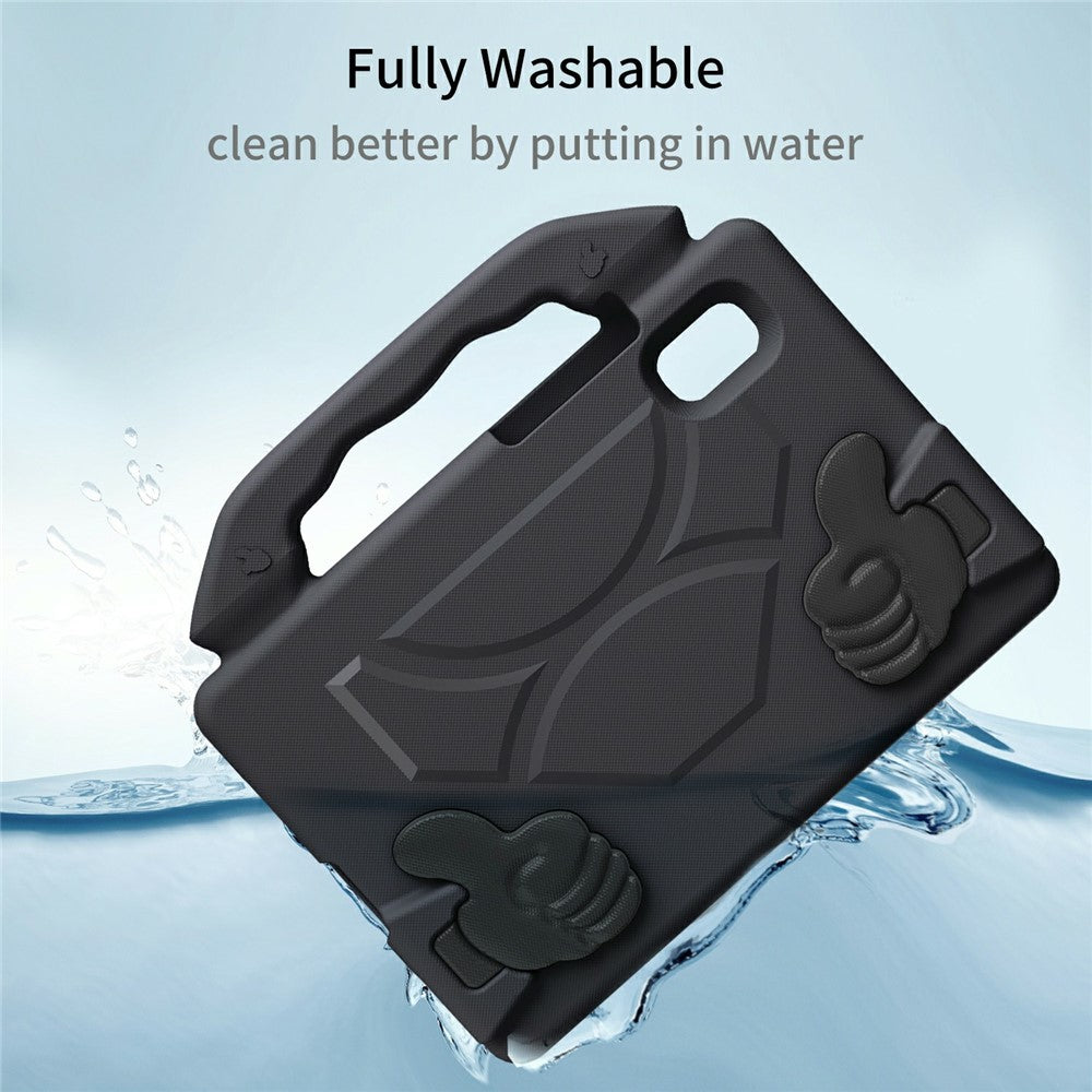 For Lenovo Tab M9 Case Ultra-Soft EVA Thumb Kickstand Tablet Cover - Black