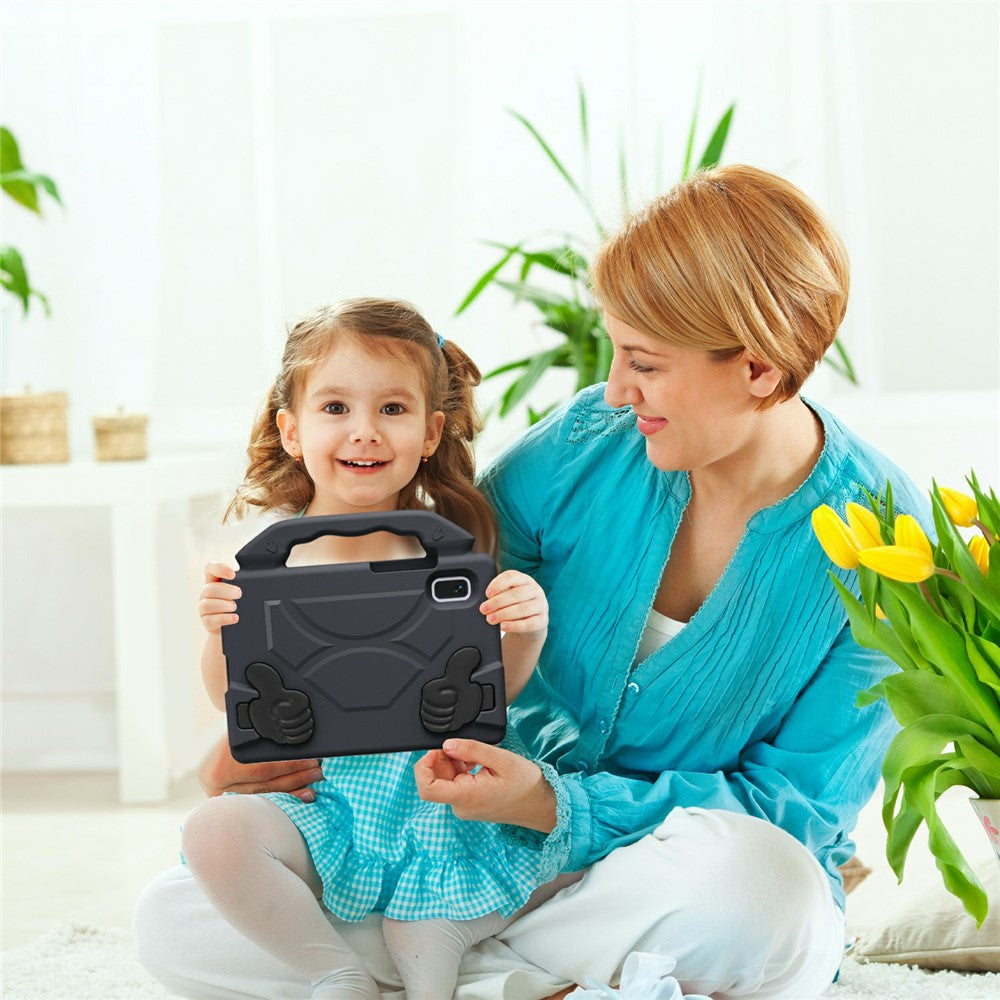 For Lenovo Tab M9 Case Ultra-Soft EVA Thumb Kickstand Tablet Cover - Black