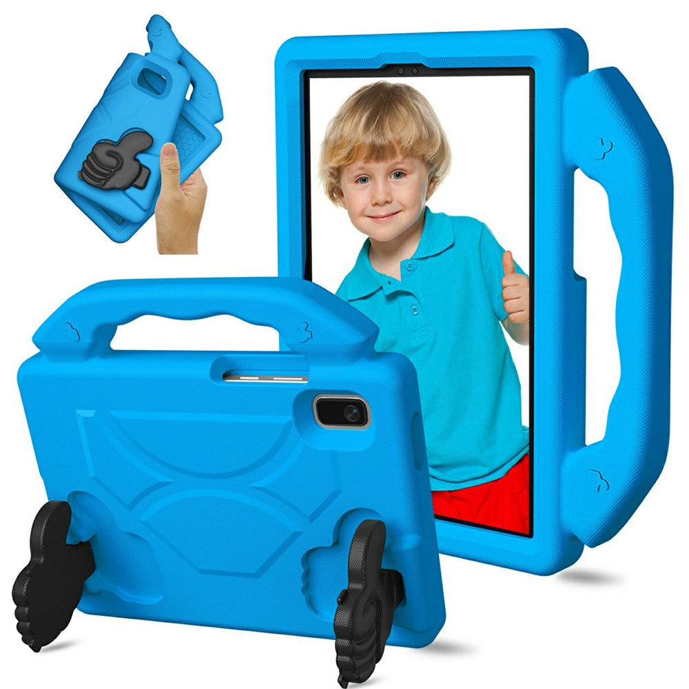 For Lenovo Tab M9 Case Ultra-Soft EVA Thumb Kickstand Tablet Cover - Blue