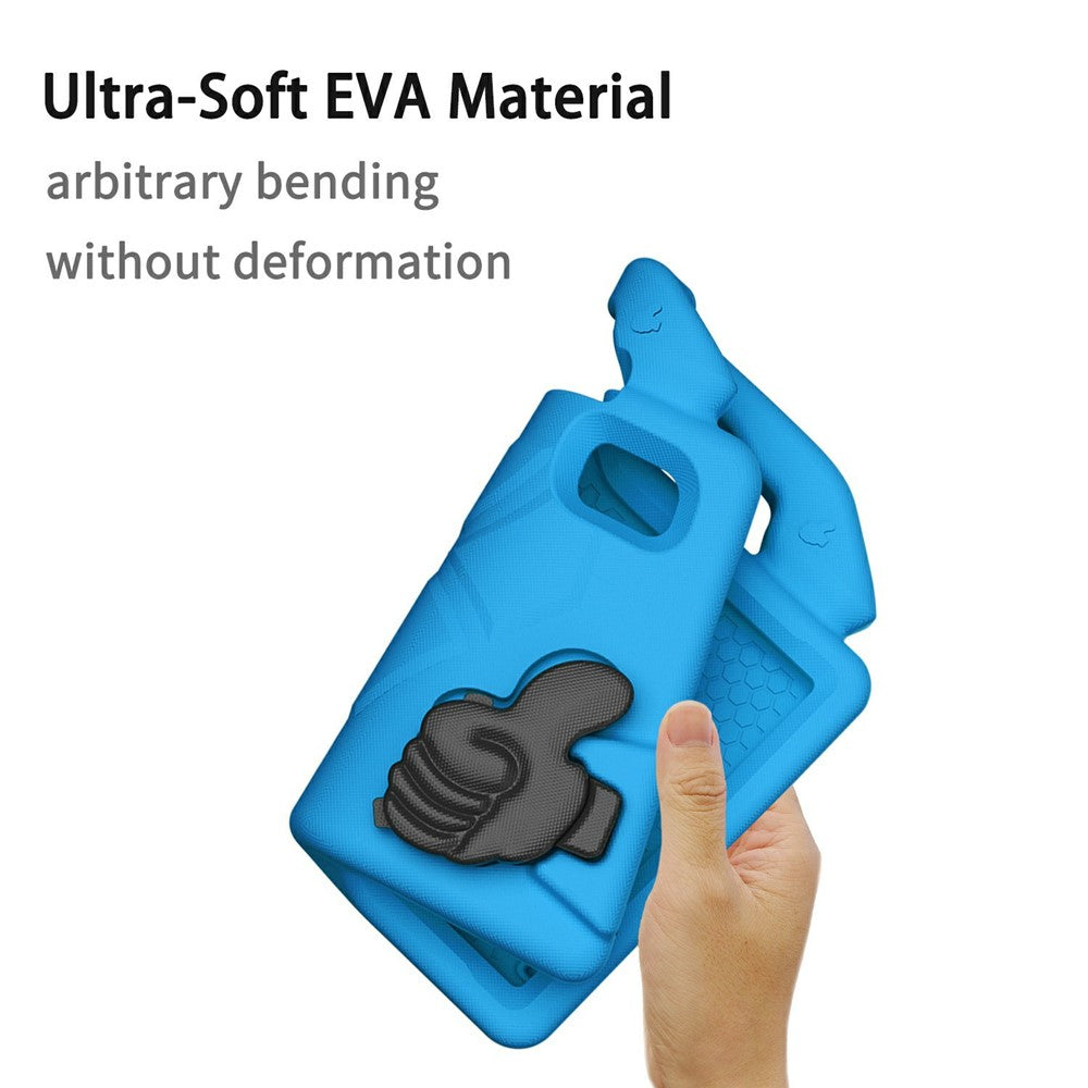 For Lenovo Tab M9 Case Ultra-Soft EVA Thumb Kickstand Tablet Cover - Blue