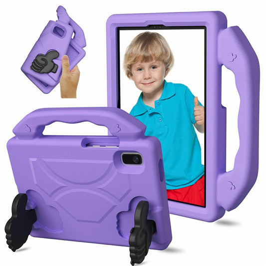 For Lenovo Tab M9 Case Ultra-Soft EVA Thumb Kickstand Tablet Cover - Purple