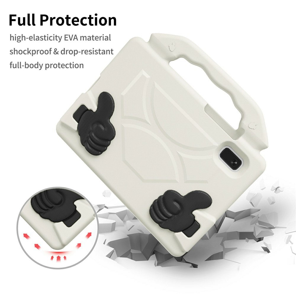 For Lenovo Tab M9 Case Ultra-Soft EVA Thumb Kickstand Tablet Cover - White