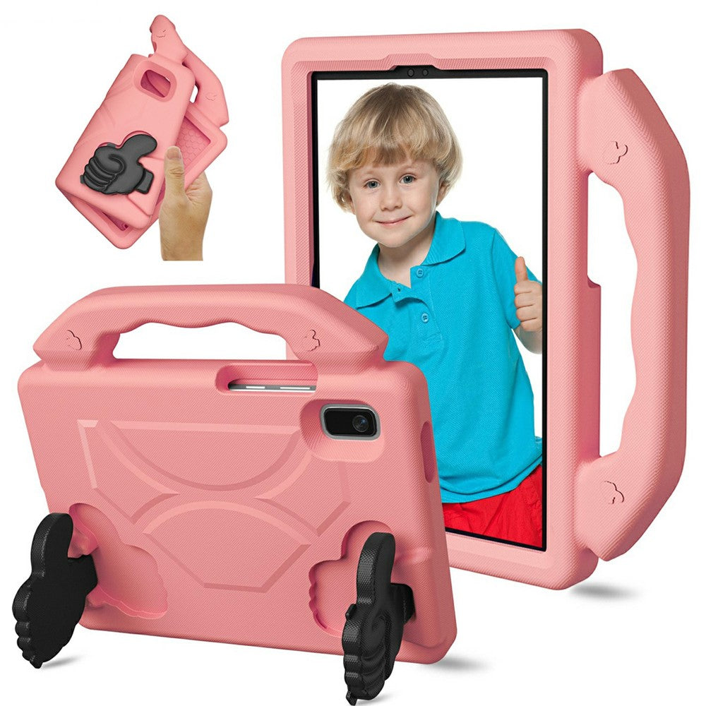 For Lenovo Tab M9 Case Ultra-Soft EVA Thumb Kickstand Tablet Cover - Deep Pink