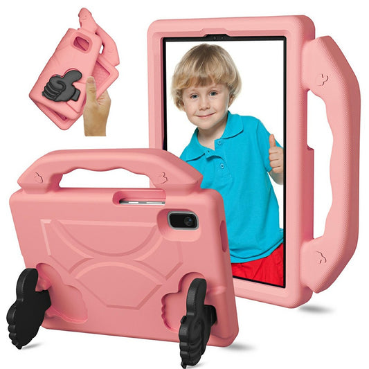 For Lenovo Tab M9 Case Ultra-Soft EVA Thumb Kickstand Tablet Cover - Deep Pink