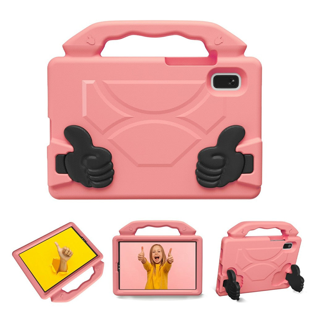 For Lenovo Tab M9 Case Ultra-Soft EVA Thumb Kickstand Tablet Cover - Deep Pink