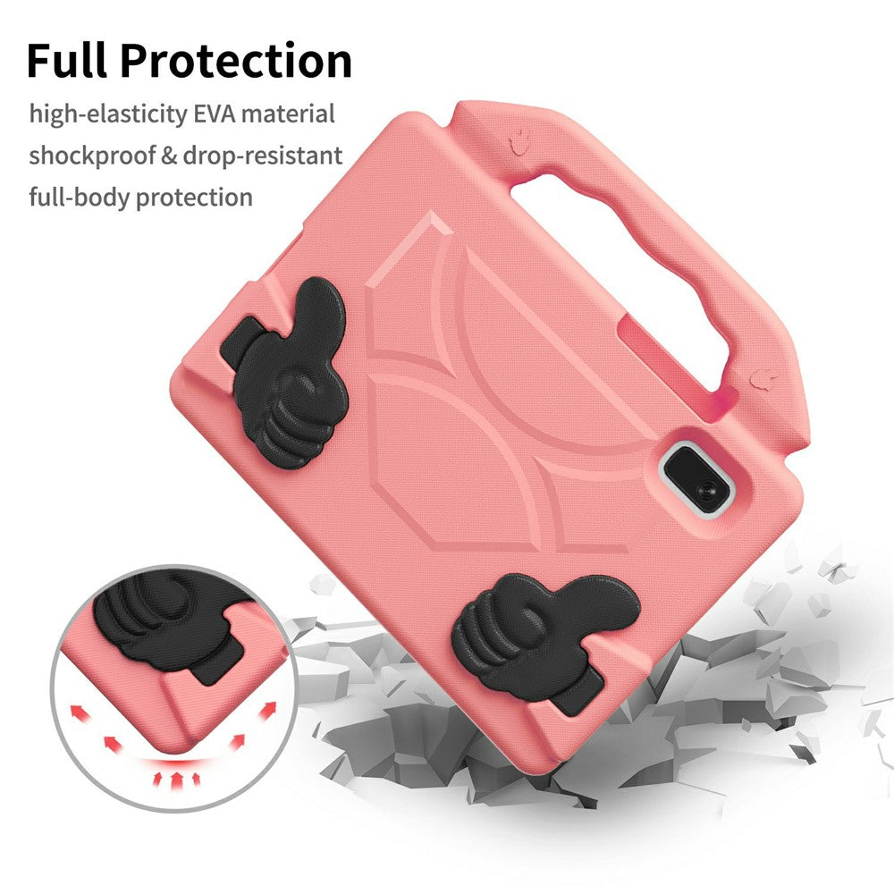 For Lenovo Tab M9 Case Ultra-Soft EVA Thumb Kickstand Tablet Cover - Deep Pink