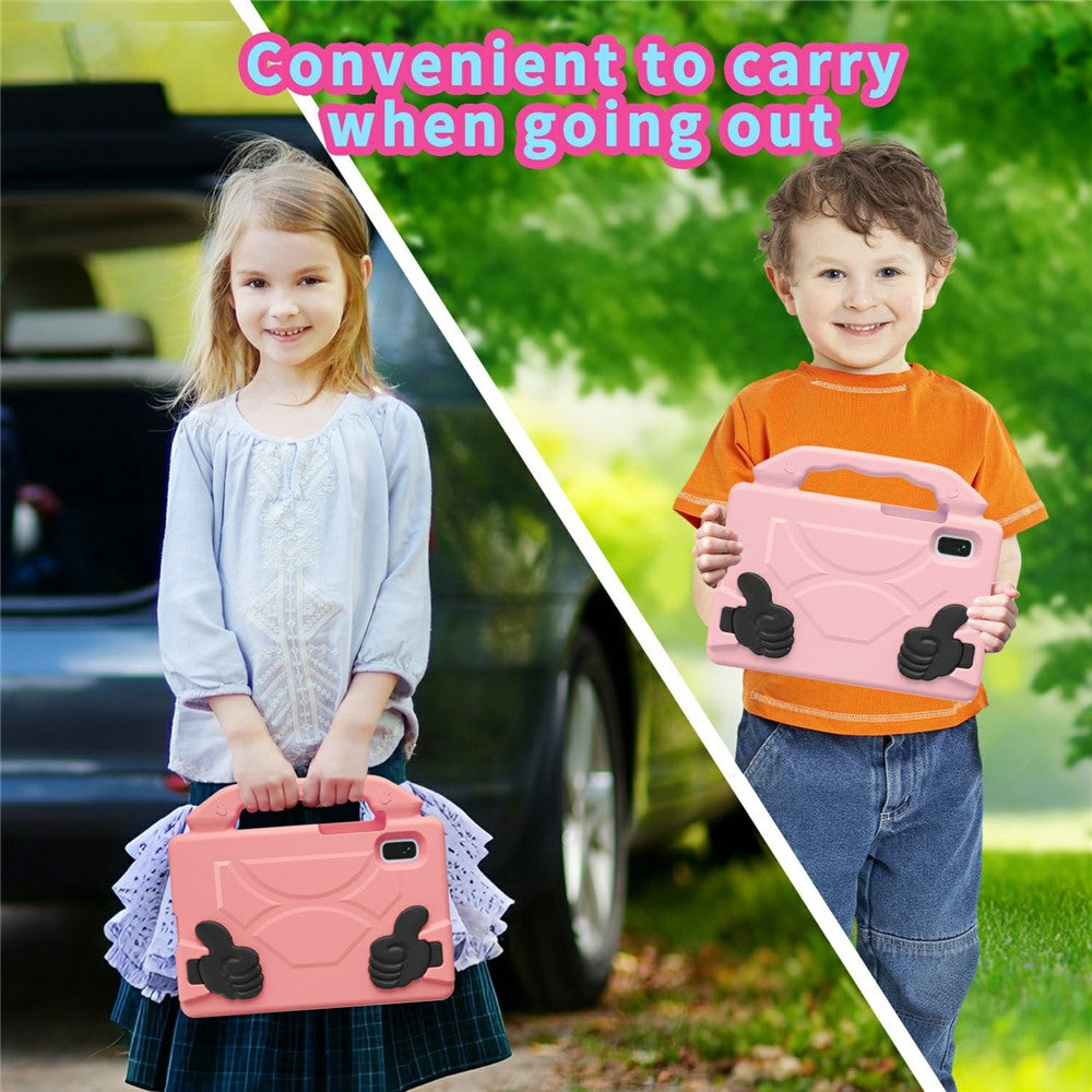 For Lenovo Tab M9 Case Ultra-Soft EVA Thumb Kickstand Tablet Cover - Deep Pink