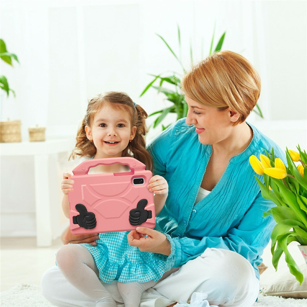 For Lenovo Tab M9 Case Ultra-Soft EVA Thumb Kickstand Tablet Cover - Deep Pink