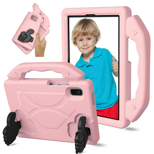 For Lenovo Tab M9 Case Ultra-Soft EVA Thumb Kickstand Tablet Cover - Pink