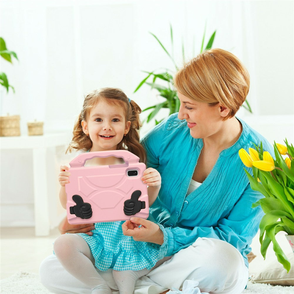 For Lenovo Tab M9 Case Ultra-Soft EVA Thumb Kickstand Tablet Cover - Pink