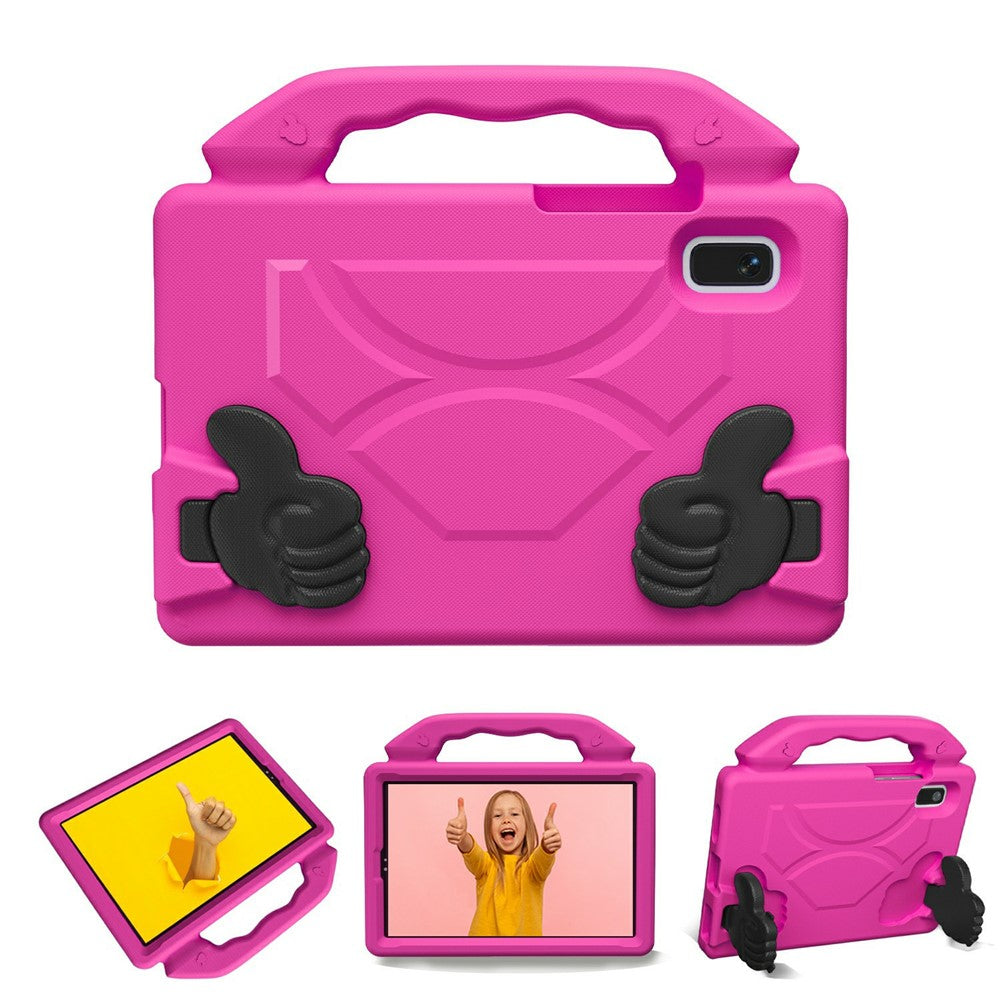 For Lenovo Tab M9 Case Ultra-Soft EVA Thumb Kickstand Tablet Cover - Rose